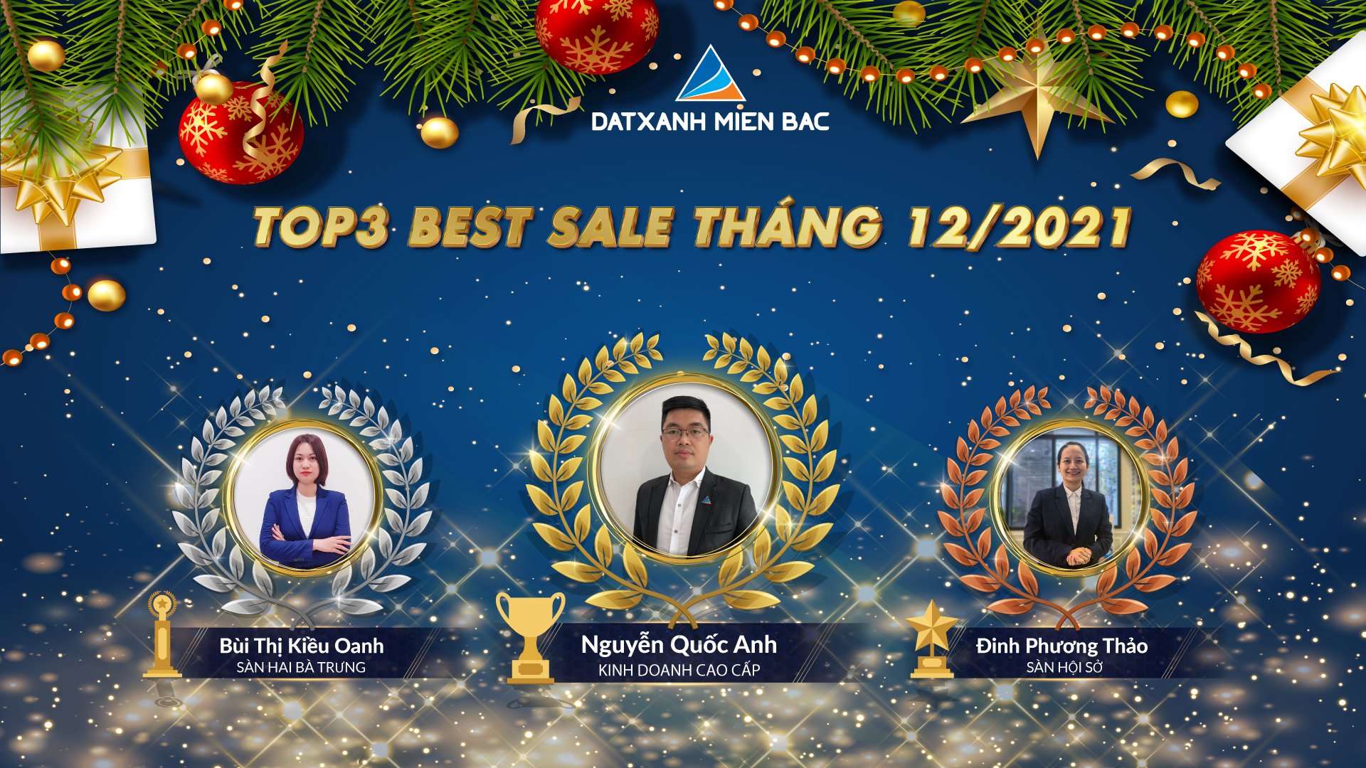 VINH DANH CHIẾN BINH SALE XUẤT SẮC NHẤT THÁNG 12/2021 