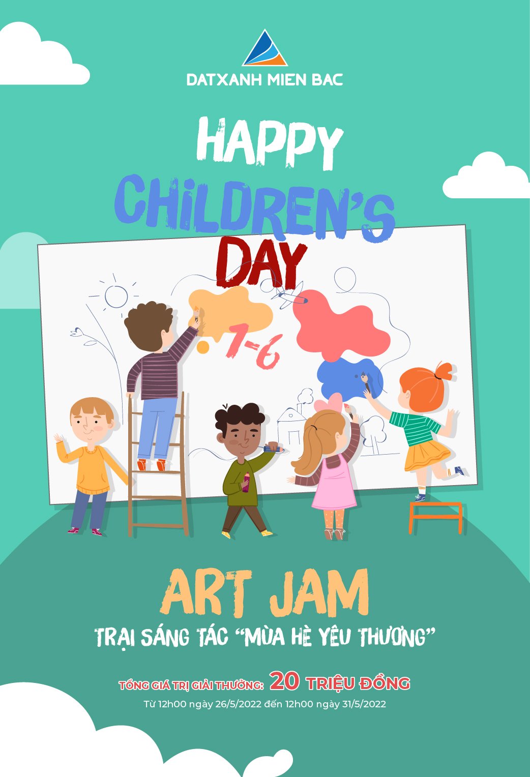 Trại sáng tác “mùa hè yêu thương” vui cùng các bé ngày Quốc tế thiếu nhi 1/6