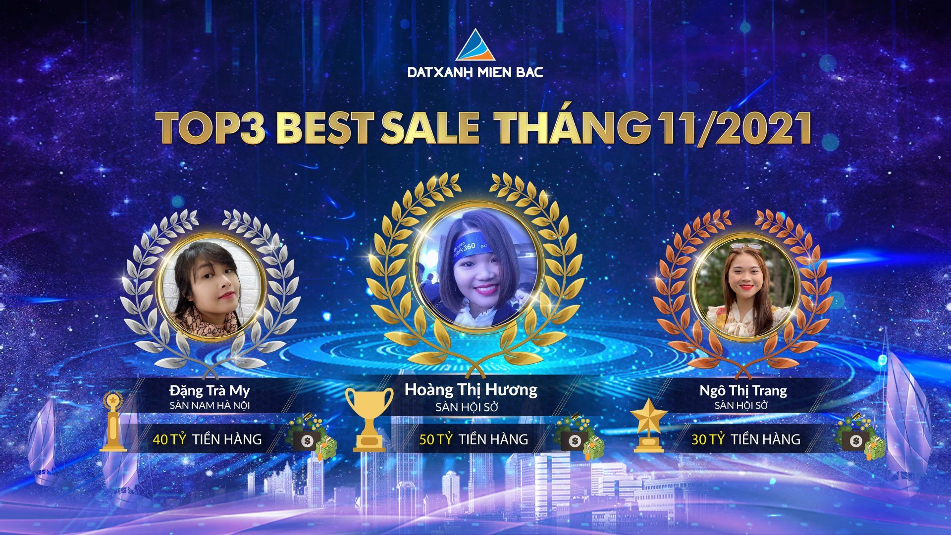 VINH DANH BEST SELLERS ĐẤT XANH MIỀN BẮC THÁNG 11.2021