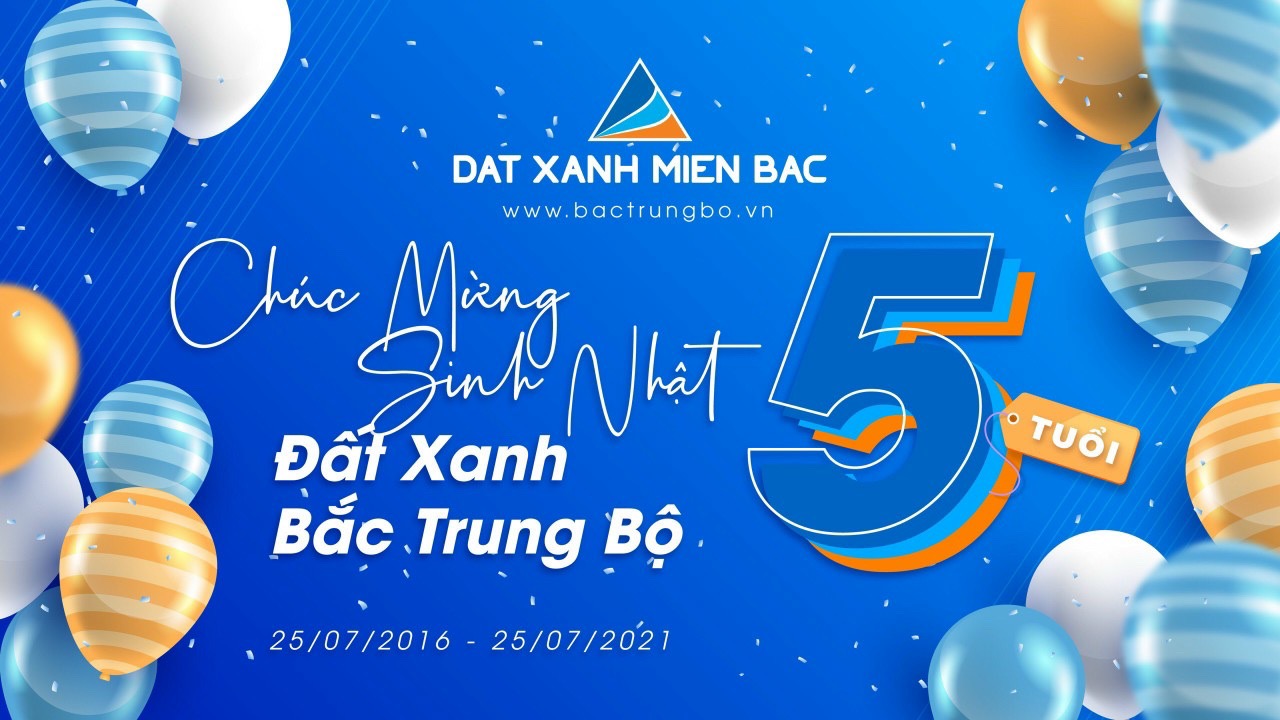 Đất Xanh Bắc Trung Bộ mừng sinh nhật 5 tuổi!