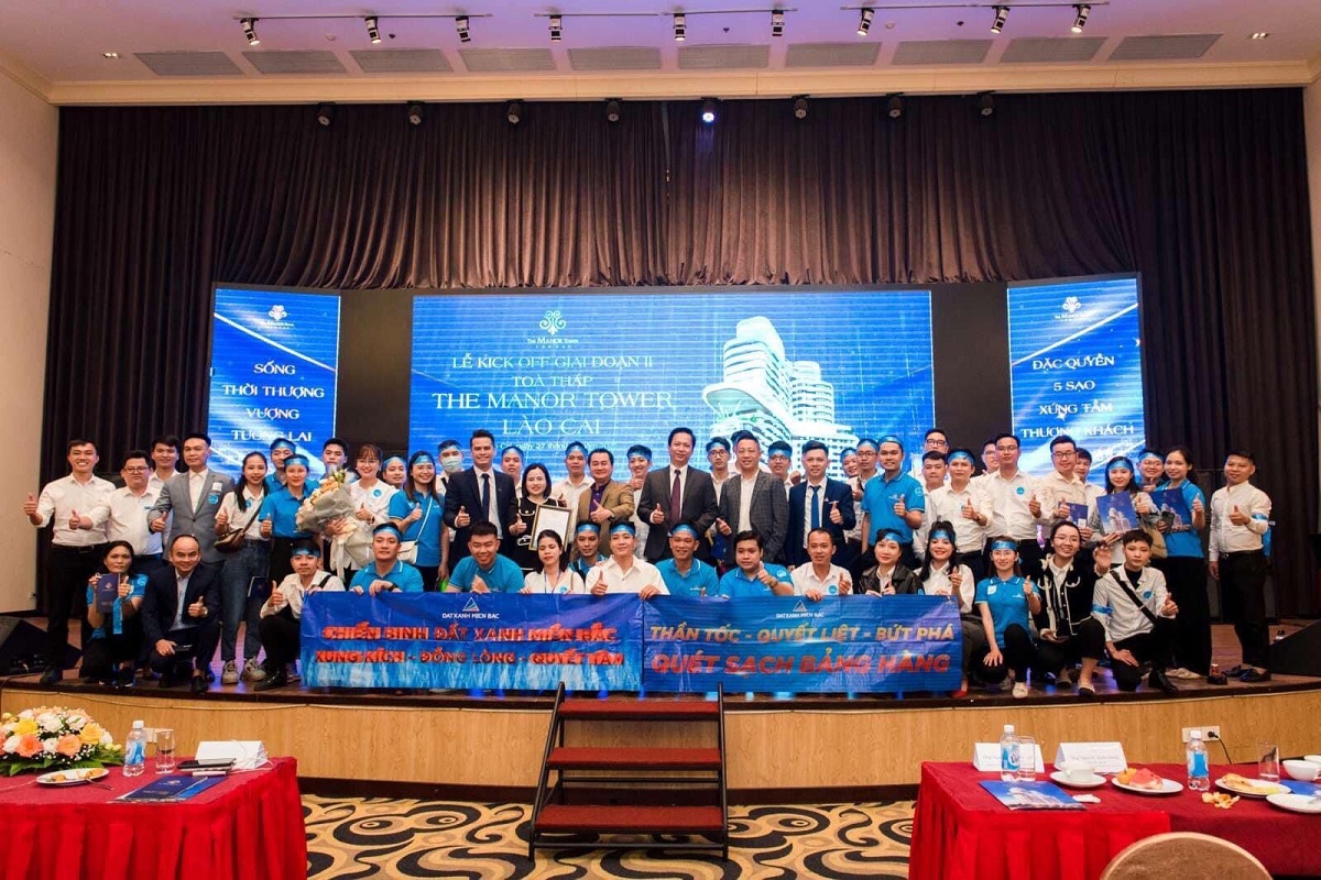 Đất Xanh Miền Bắc bùng nổ khí thế tại kick-off The Manor Tower Lào Cai: “đánh thức” hào quang Tây Bắc